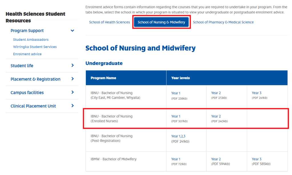 Enrolment-Advice-nursing